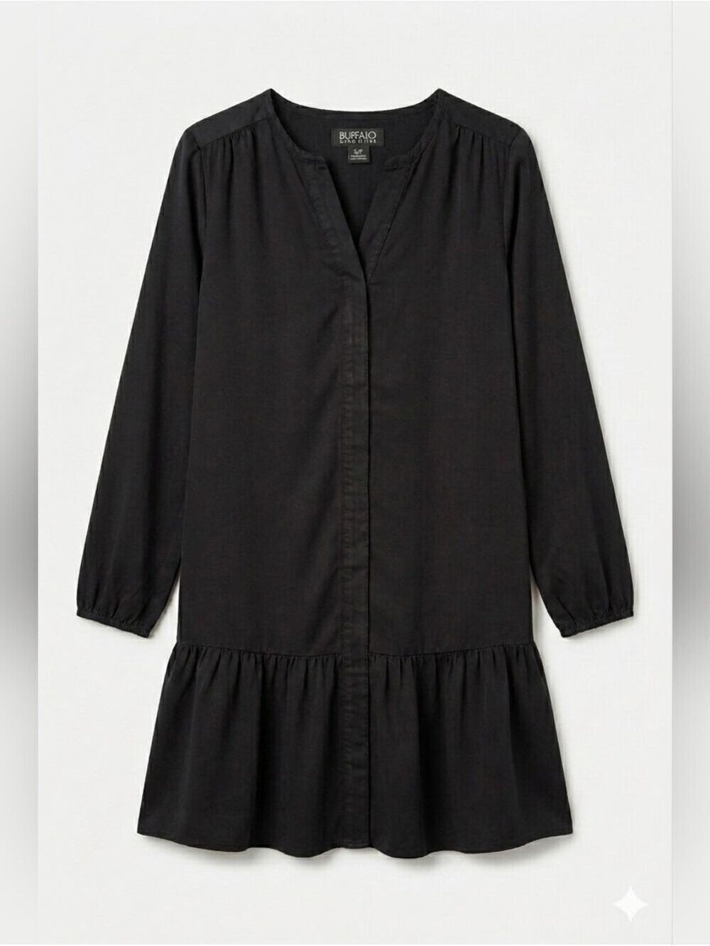 Buffalo David Bitton Black Long Sleeve Dress, NWT, Size Small